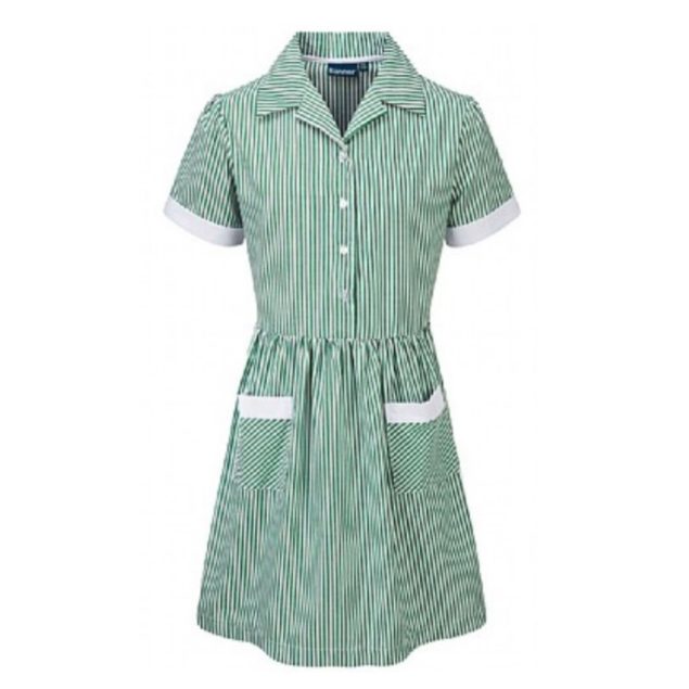 Richmond House Girls Green/White Summer Dress