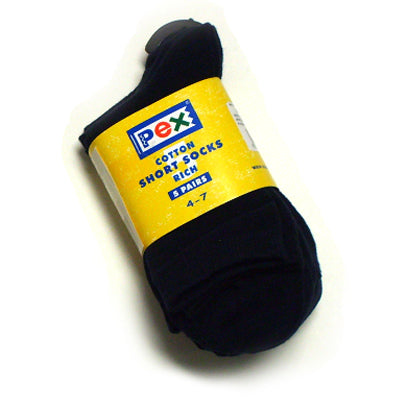 Navy Short Socks-5 Pair Pack