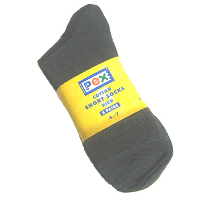 Grey  Short Socks-5 Pair Pack