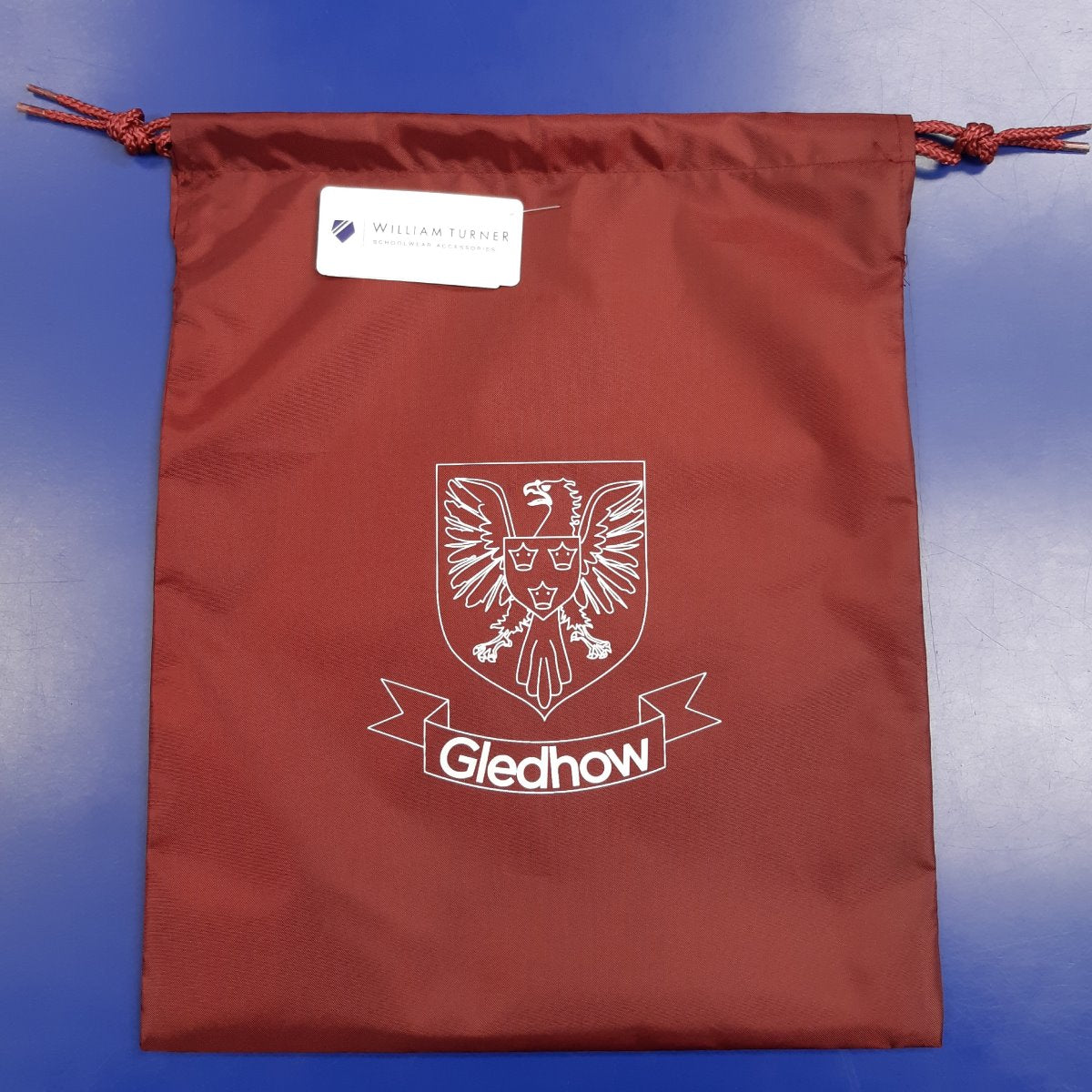 Gledhow Primary School Maroon Gym Bag w/Logo