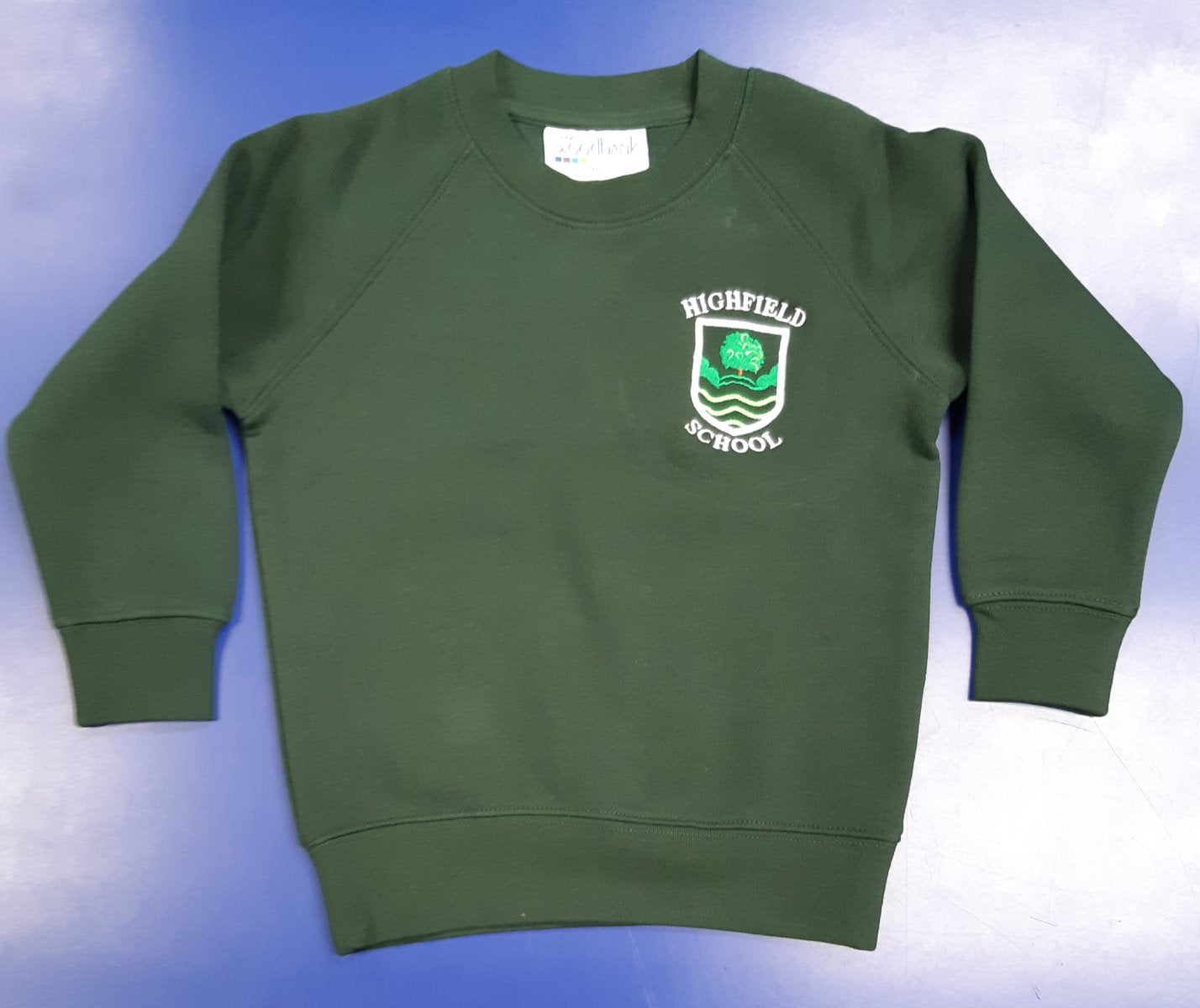 Highfield Bottle Green Crew Neck Sweatshirt w/Logo