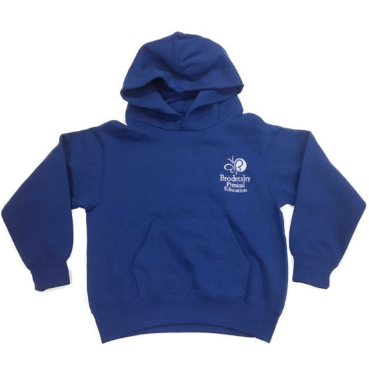 Brodetsky Royal Blue P.E Hooded Sweatshirt w/Logo