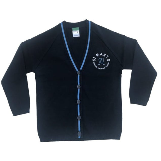 St Marys Horsforth Navy/Sky Girls Cardigan w/Logo