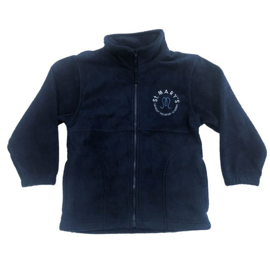 St Marys Horsforth Navy Fleece Jacket w/Logo