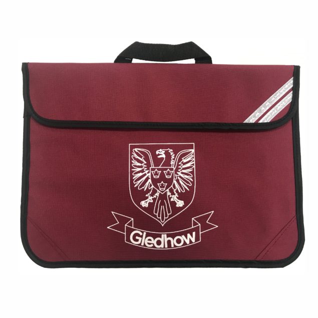 Gledhow Primary School Maroon Bookbag w/Logo
