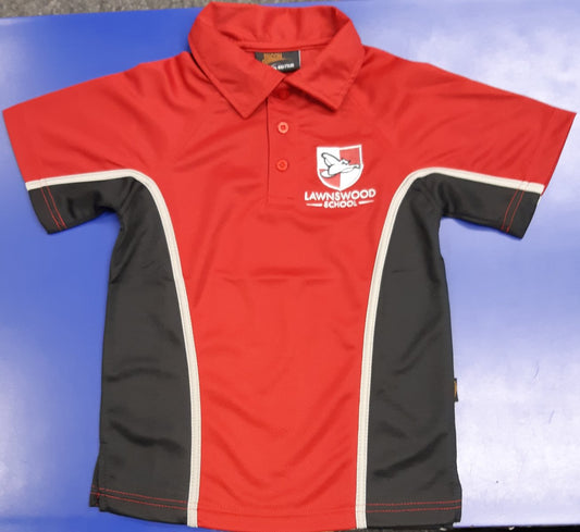 Lawnswood Boys Red P.E Polo Shirt