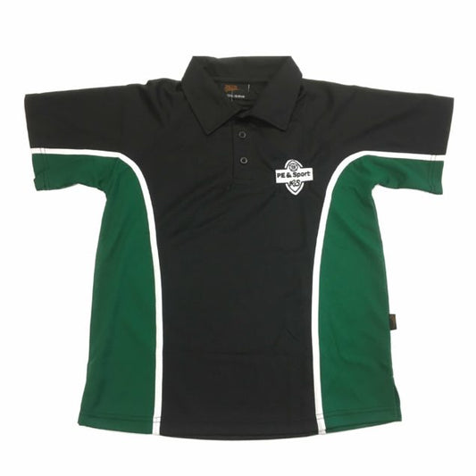 Roundhay Blk/Emerald Sports Polo Shirt w/Logo