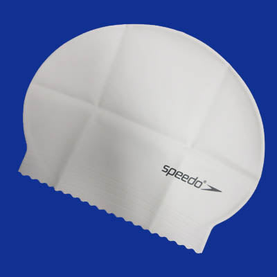 Unisex Speedo White Latex Swim Cap