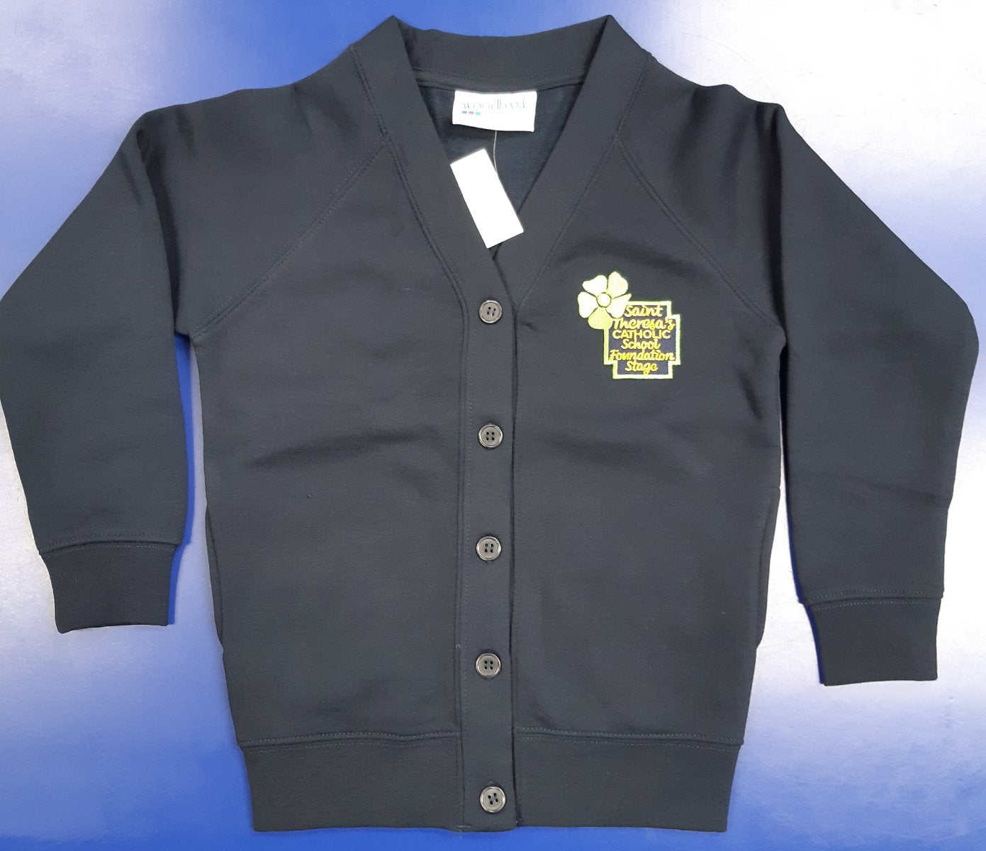 Saint Theresa's Foundation Stage Navy Cardigan w/Logo