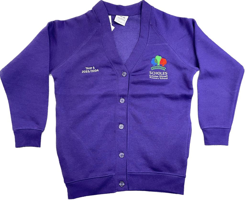 SCHOLES PRIMARY Y6 CARDIGAN (PURPLE)